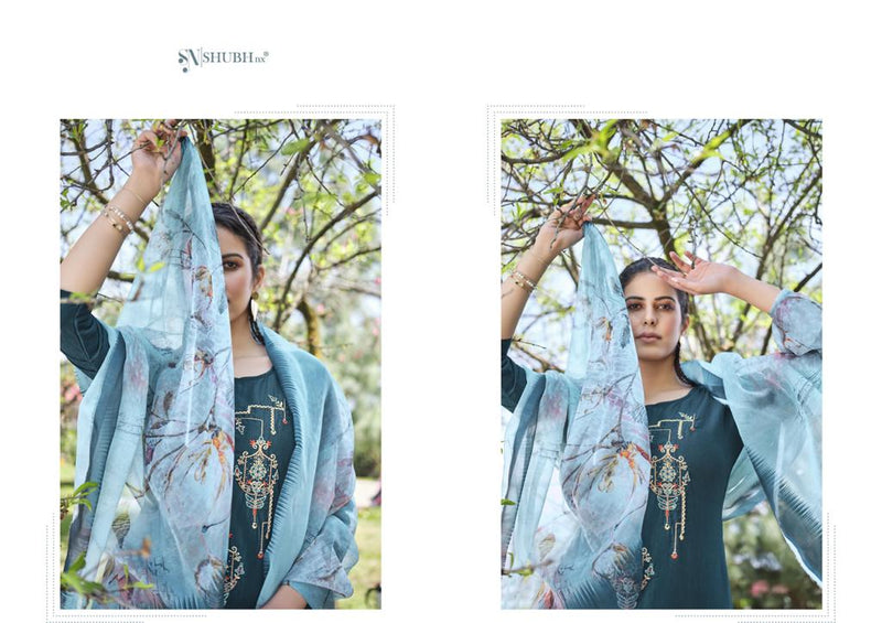 Shubh Nx Launch Kelly Chinon With Hand And Embroidery Work Party Wear Exclusive Salwar Kameez