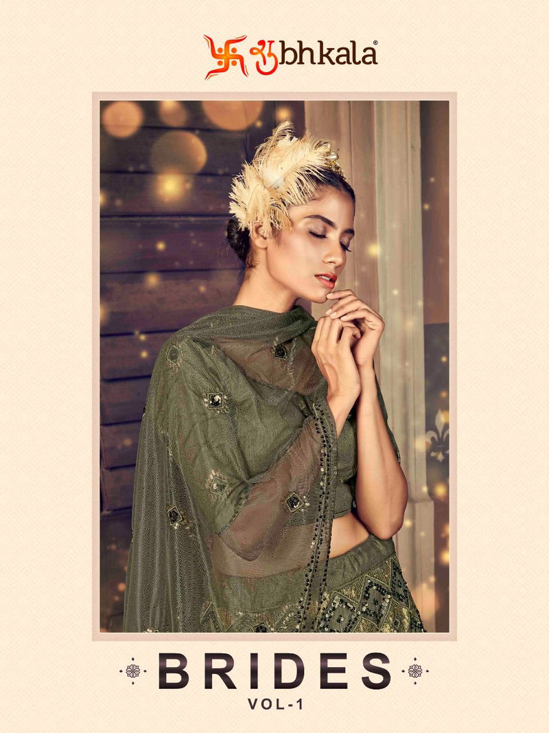 Shubhkala Brides Vol 1 Net With Sequence Embroidery Work Lehnga