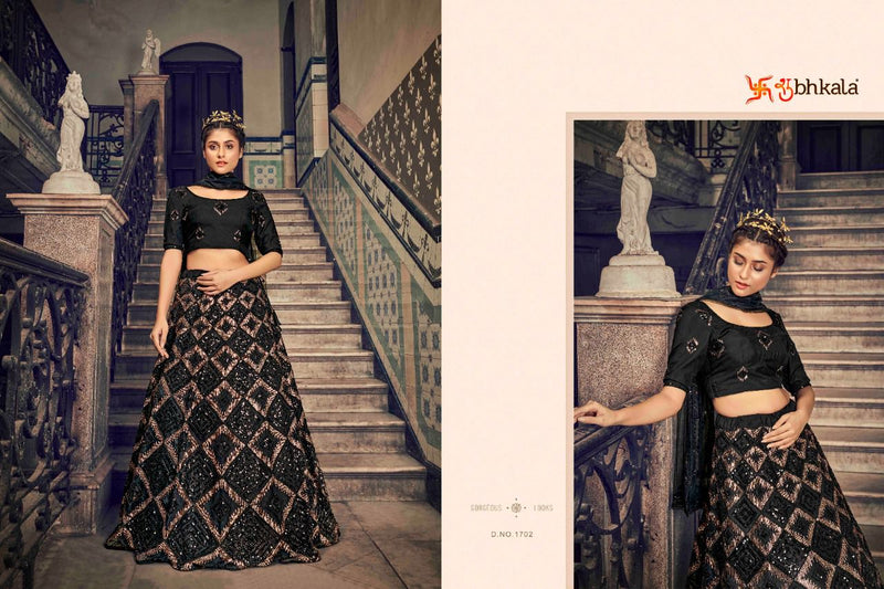 Shubhkala Brides Vol 1 Net With Sequence Embroidery Work Lehnga