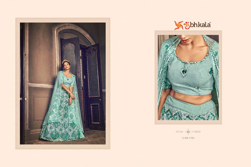 Shubhkala Launch By  Brides Vol 1 Net With Heavy Work Designer Fancy Wedding Wear Lehenga