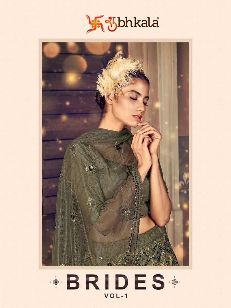 Shubhkala Launch By  Brides Vol 1 Net With Heavy Work Designer Fancy Wedding Wear Lehenga