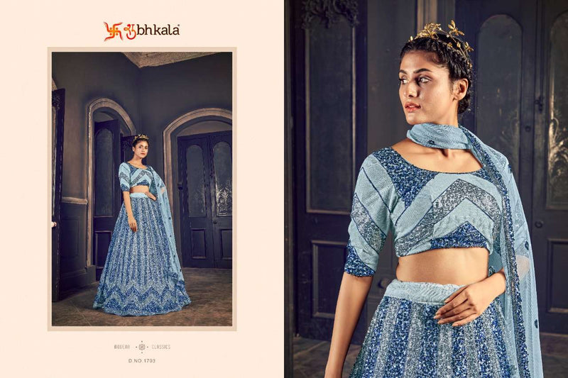 Shubhkala Launch By  Brides Vol 1 Net With Heavy Work Designer Fancy Wedding Wear Lehenga