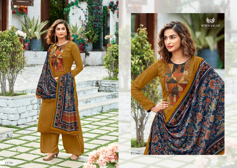 Siddhi Sagar Julliat Pure Pashmina Digital Print Embroidered Work Salwar Kameez