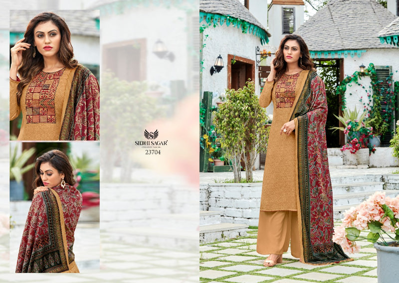 Siddhi Sagar Julliat Pure Pashmina Digital Print Embroidered Work Salwar Kameez
