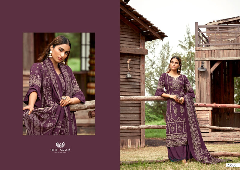 Siddhi Sagar Kashish Pure Pashmina Jacquard Kani Print Salwar Kameez
