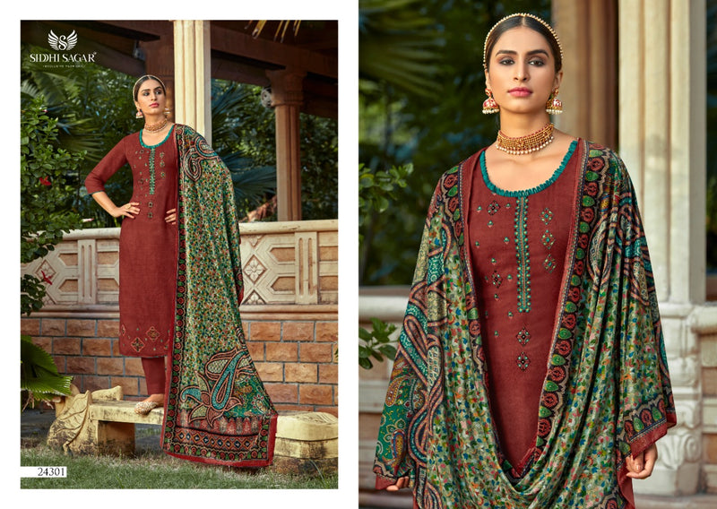 Siddhi Sagar Makhmal Kani Pashmina Digital Print Salwar Suit