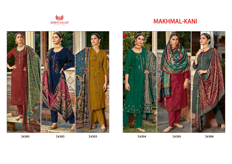 Siddhi Sagar Makhmal Kani Pashmina Digital Print Salwar Suit