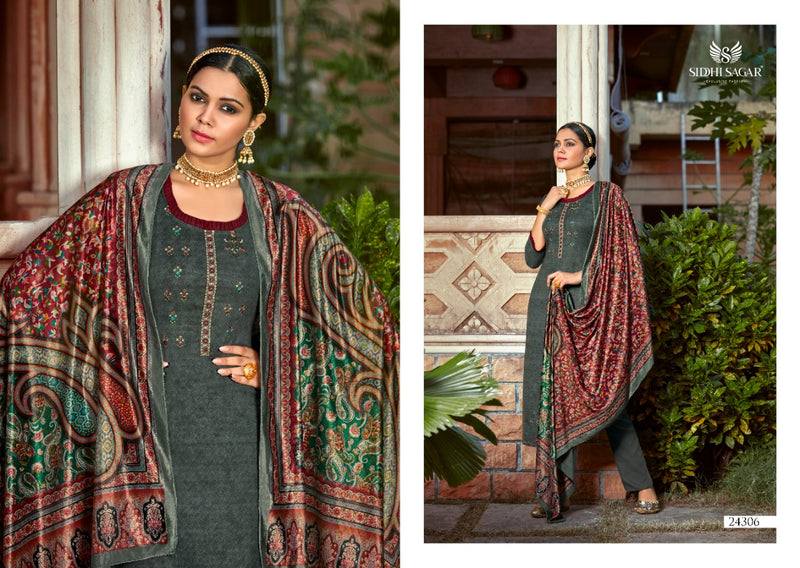 Siddhi Sagar Makhmal Kani Pashmina Digital Print Salwar Suit