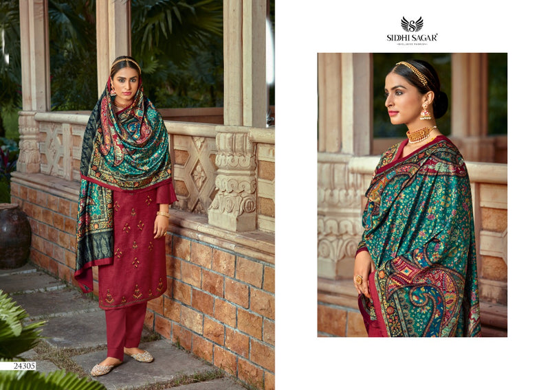 Siddhi Sagar Makhmal Kani Pashmina Digital Print Salwar Suit
