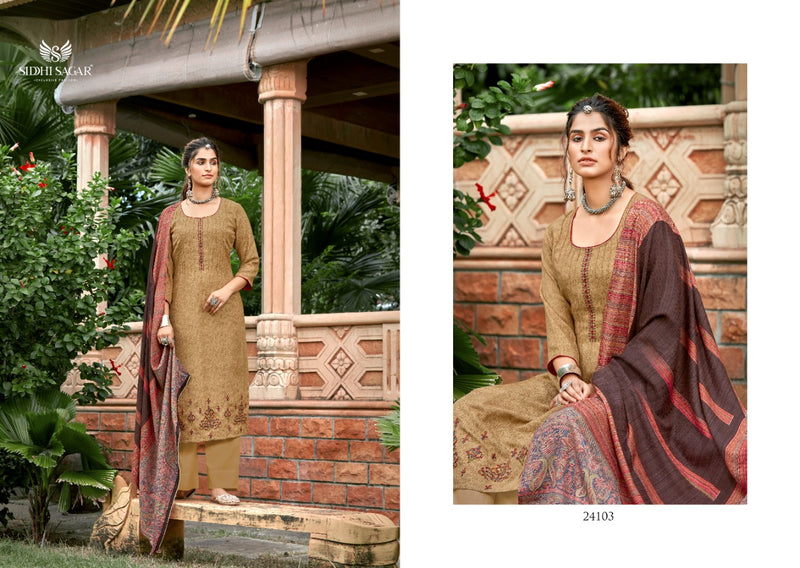 Siddhi Sagar Qatrah Pashmina Print With Fancy Placement Salwar Suit