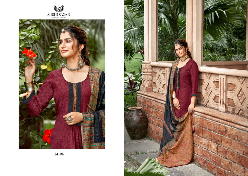 Siddhi Sagar Qatrah Pashmina Print With Fancy Placement Salwar Suit