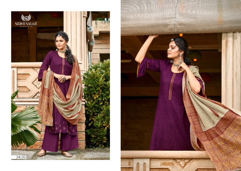 Siddhi Sagar Qatrah Pashmina Print With Fancy Placement Salwar Suit