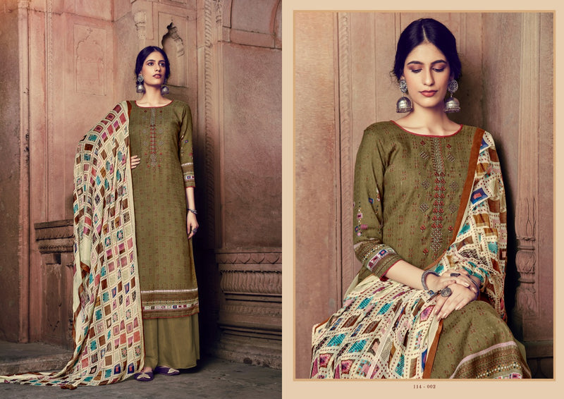 Siddhi Sagar Samya Pure Pashmina Digital Print Fancy Embroidered Work Salwar Kameez