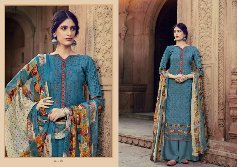 Siddhi Sagar Samya Pure Pashmina Digital Print Fancy Embroidered Work Salwar Kameez