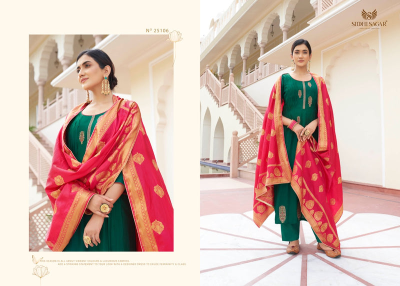 Siddhi Sagar Trishika Pure Bemberg Pashmina Designer Kasmiri Embroidered Salwar Kameez