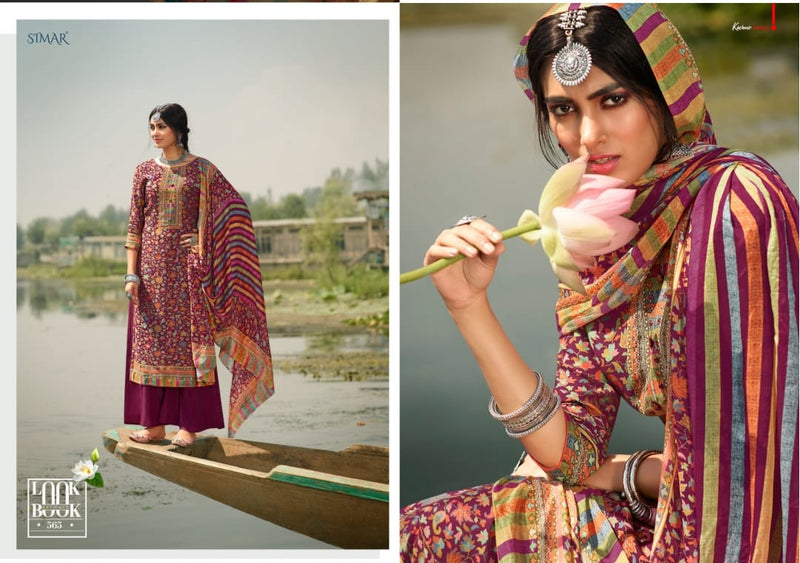 Simar Glossy Kashish Viscose Muslin Silk Designer Salwar Suit