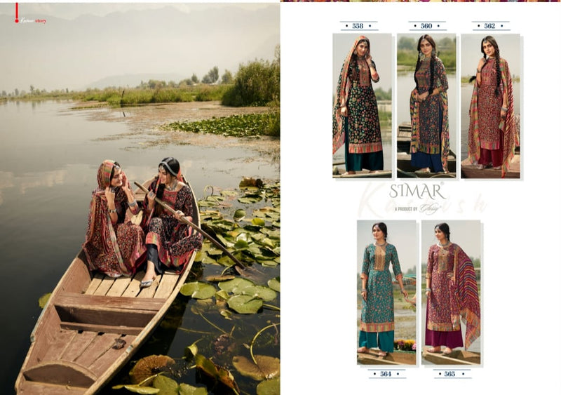 Simar Glossy Kashish Viscose Muslin Silk Designer Salwar Suit