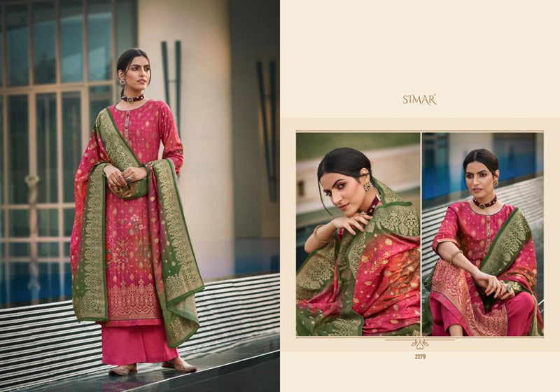 Simar The Wild Vol 2 Dola Jaccquard Digital Print With Embroidery