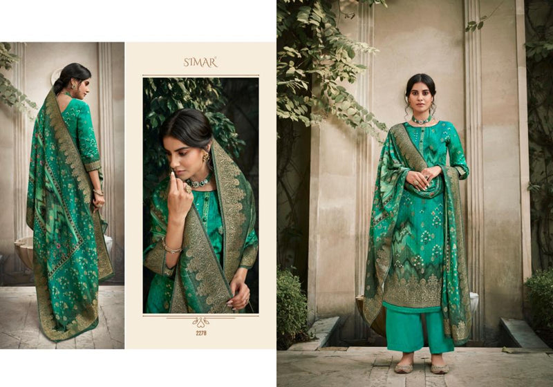 Simar The Wild Vol 2 Dola Jaccquard Digital Print With Embroidery