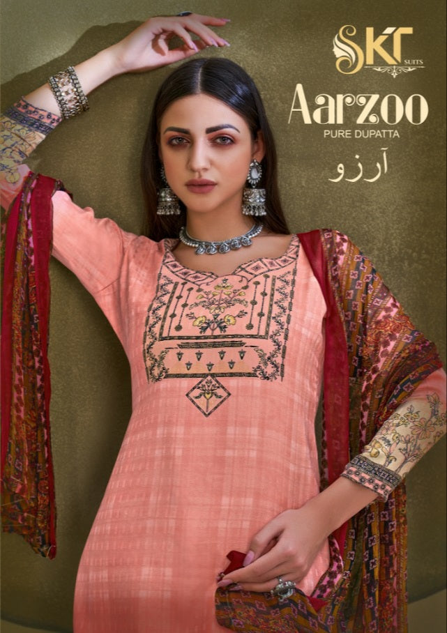 Skt Suit Aarzoo Pashmina Digitakl Print Salwar Suit