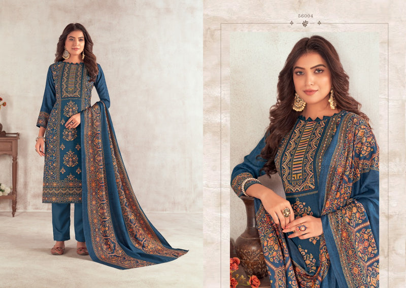 Skt Suit Hafiza Pashmina Designer Winter Wear Woolen Suit