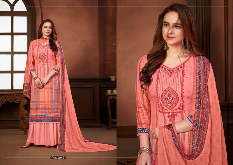 Skt Suit Jessica Pashmina Digital Print With Kadai Work  Salwar Suit
