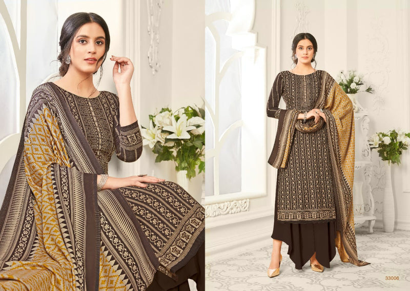 Skt Suit Zara Pashmina Ball Frant Back Digs Print Designer Salwar Suit
