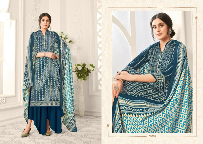 Skt Suit Zara Pashmina Ball Frant Back Digs Print Designer Salwar Suit