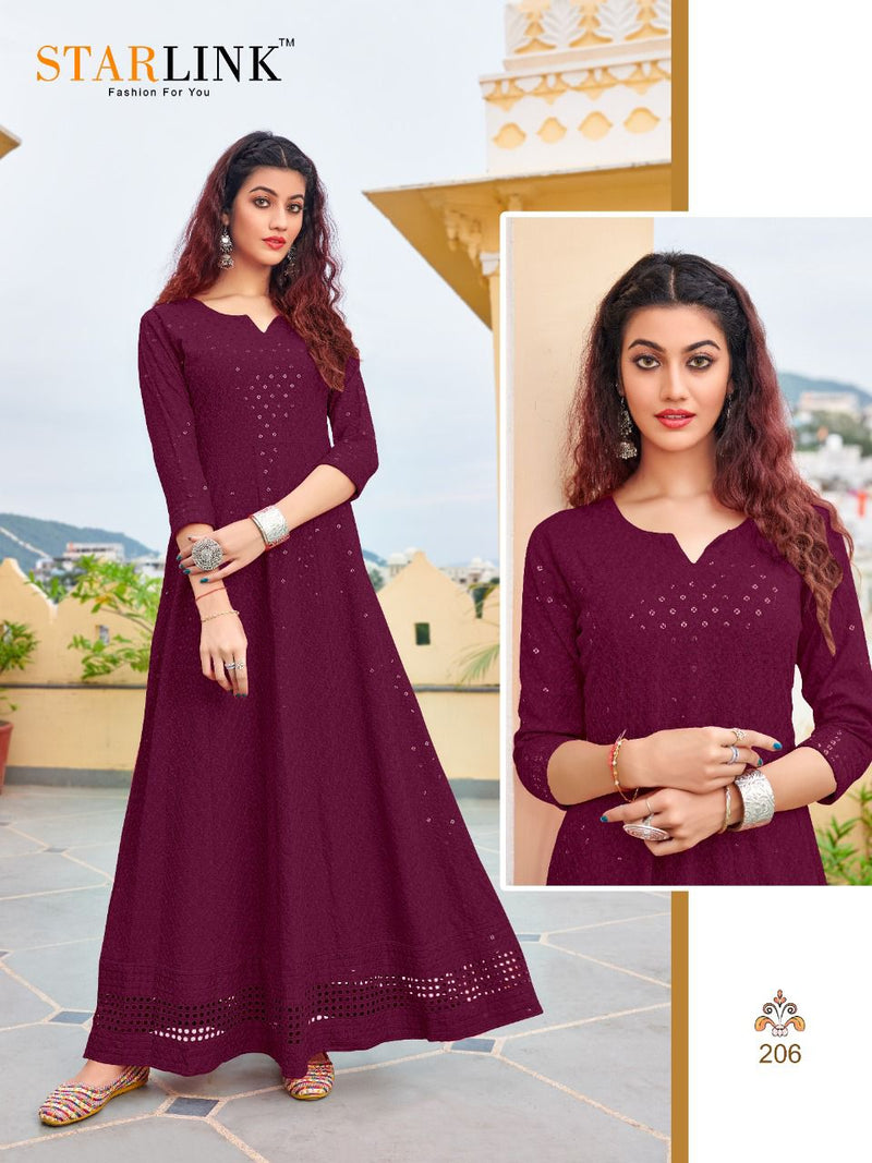 Starlink Rangeen Rayon Fancy Designer Kurti
