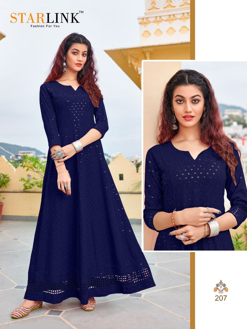 Starlink Rangeen Rayon Fancy Designer Kurti