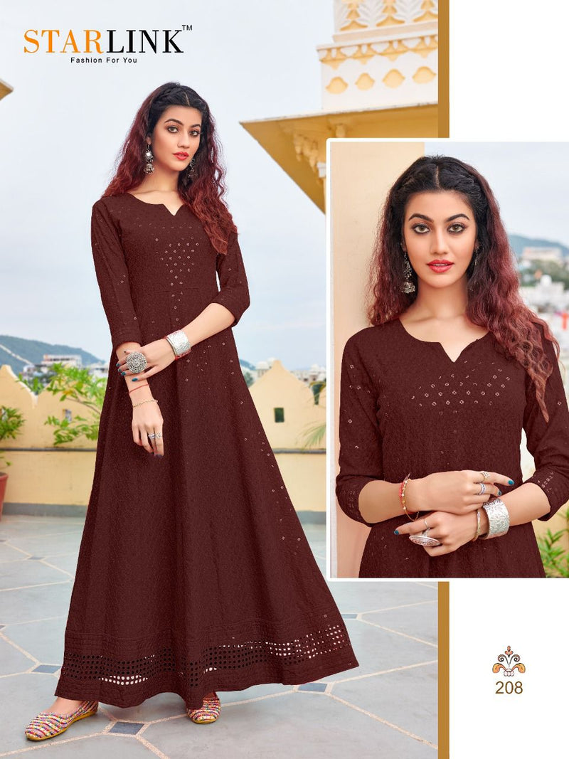 Starlink Rangeen Rayon Fancy Designer Kurti