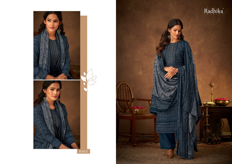Sumyra Dori Pure Pashmina Designer Print With Diamond Work Salwar Kameez