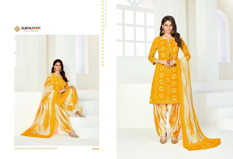 Suryajyoti Bhandhni Special Vol 11 Cambric Cotton Print Salwar Suit