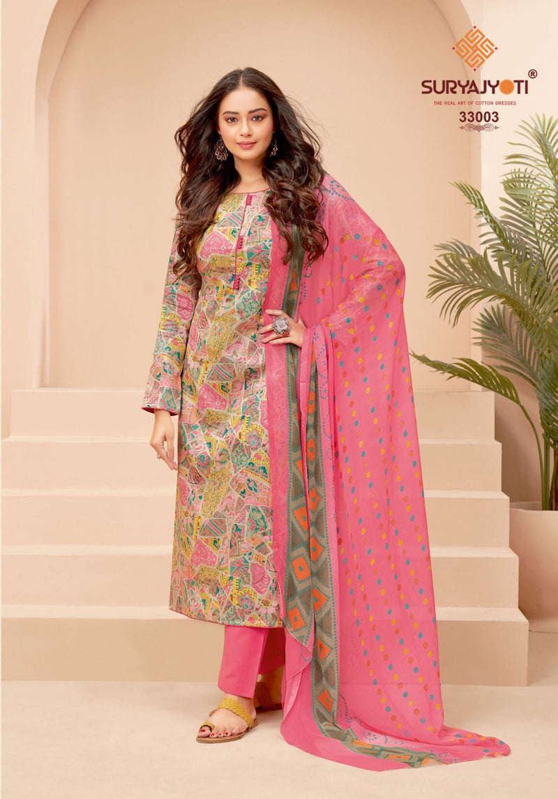 Suryajyoti Naishaa Vol  23 Cotton Satin Designer Wear Salwar Kameez
