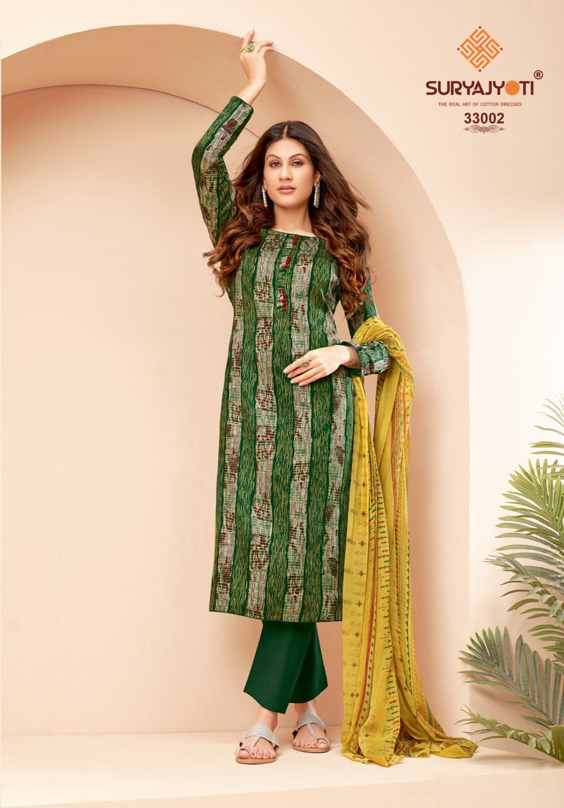 Suryajyoti Naishaa Vol  23 Cotton Satin Designer Wear Salwar Kameez