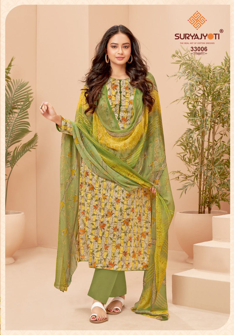 Suryajyoti Naishaa Vol  23 Cotton Satin Designer Wear Salwar Kameez