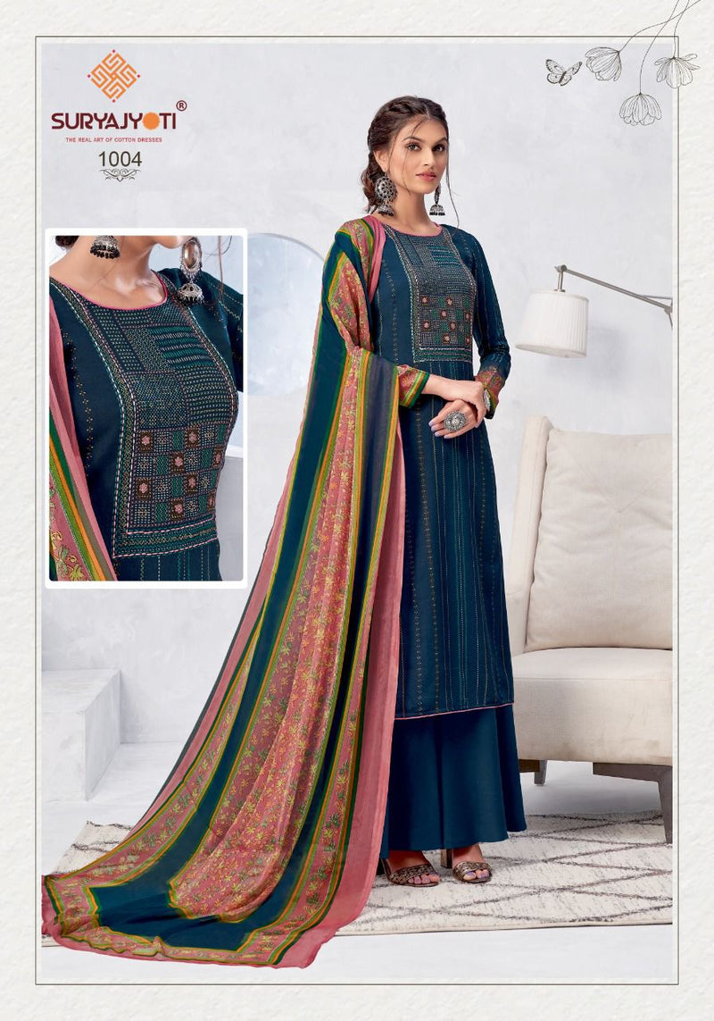 Suryajyoti Nirosha Vol 1  Satin Cotton Print Salwar Suit