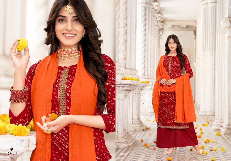 Sweety Fashion Lashkara Jam Silk Foil Print Embroidered Work Salwar Kameez