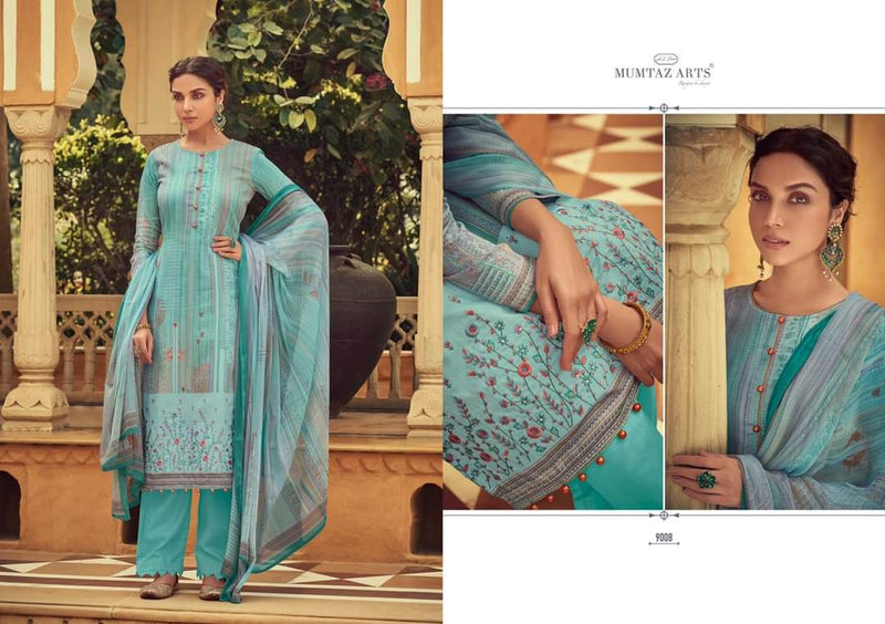 Mumtaz Arts Taabir NX Jam Satin Embroidered Party Wear Karachi Salwar Suits