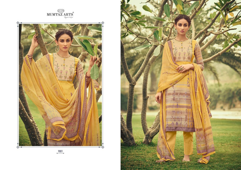 Mumtaz Arts Taabir NX Jam Satin Embroidered Party Wear Karachi Salwar Suits