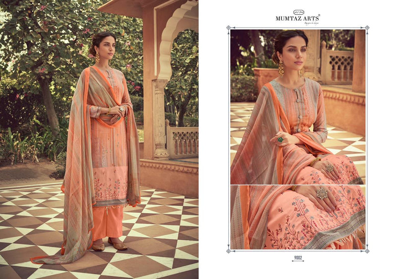 Mumtaz Arts Taabir NX Jam Satin Embroidered Party Wear Karachi Salwar Suits