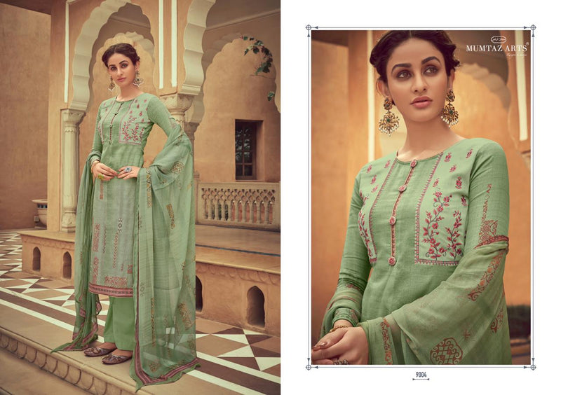 Mumtaz Arts Taabir NX Jam Satin Embroidered Party Wear Karachi Salwar Suits