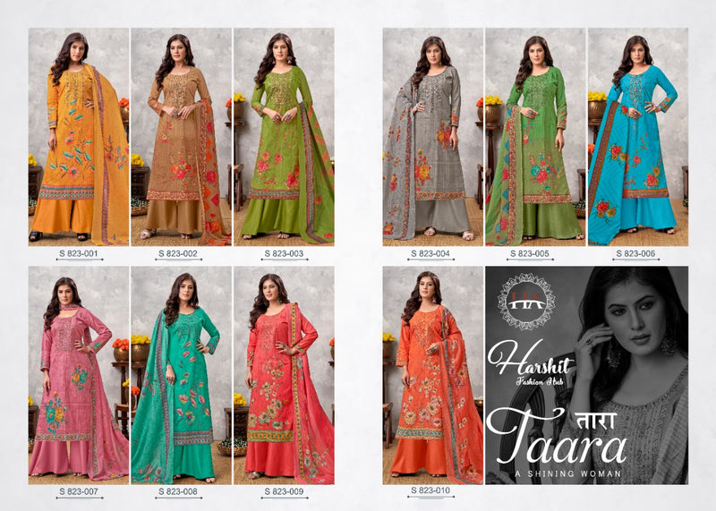 Harshit Fashion Hub Taara Cotton Salwar Kameez With Digital Prints & Embroidery