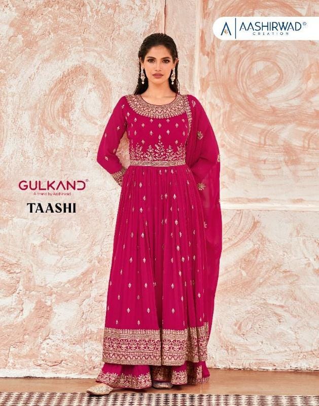 Aashirwad Creation Taashi Georgette With Elegant Work Stylish Designer Attractive Look Kurti