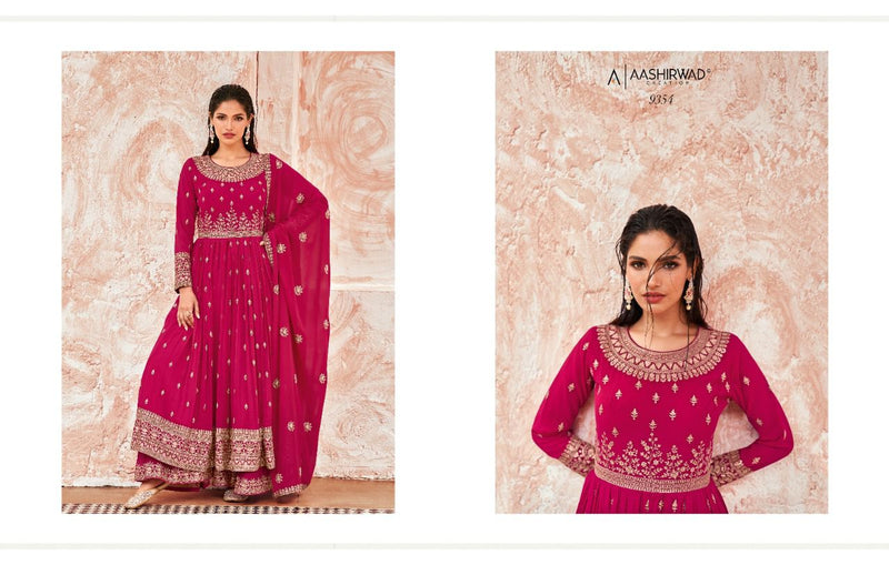 Aashirwad Creation Taashi Georgette With Elegant Work Stylish Designer Attractive Look Kurti