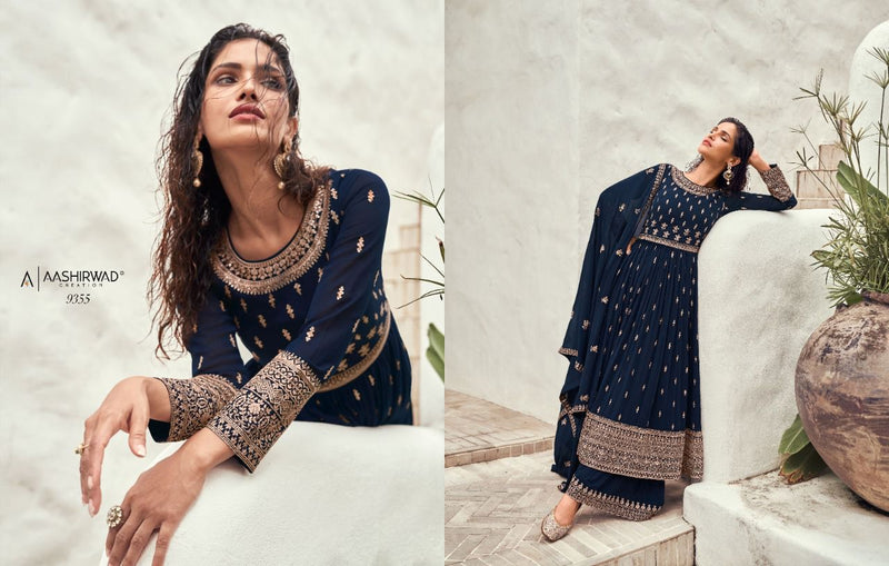 Aashirwad Creation Taashi Georgette With Elegant Work Stylish Designer Attractive Look Kurti