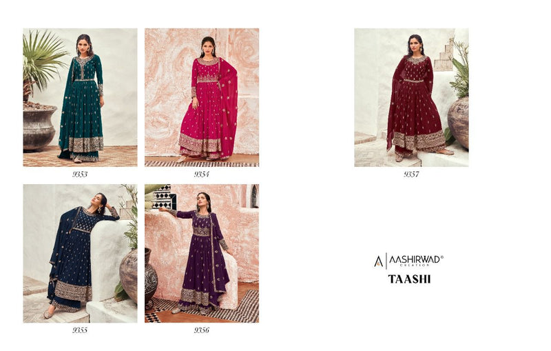 Aashirwad Creation Taashi Georgette With Elegant Work Stylish Designer Attractive Look Kurti
