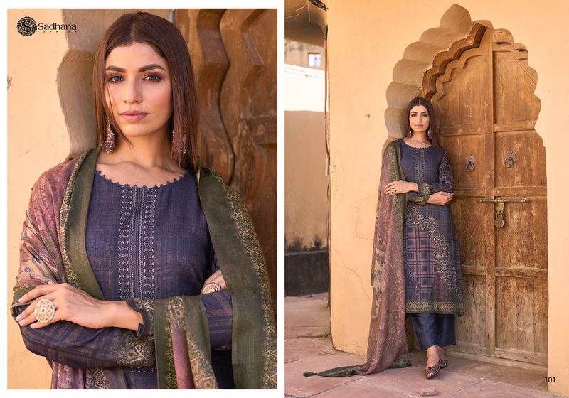 Sadhana Fashion Ta Assur Pashmina With Fancy Printed Work Stylish Designer Festive Wear Salwar Kameez
