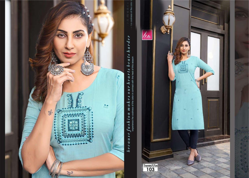 Hiva Designer Tamanna Vol 2 Rayon Fancy Casual Wear Kurtis