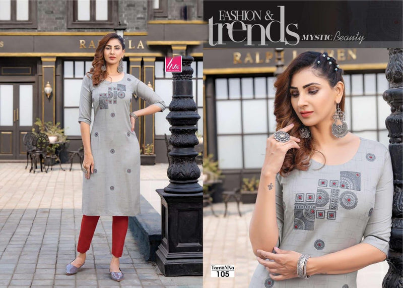 Hiva Designer Tamanna Vol 2 Rayon Fancy Casual Wear Kurtis